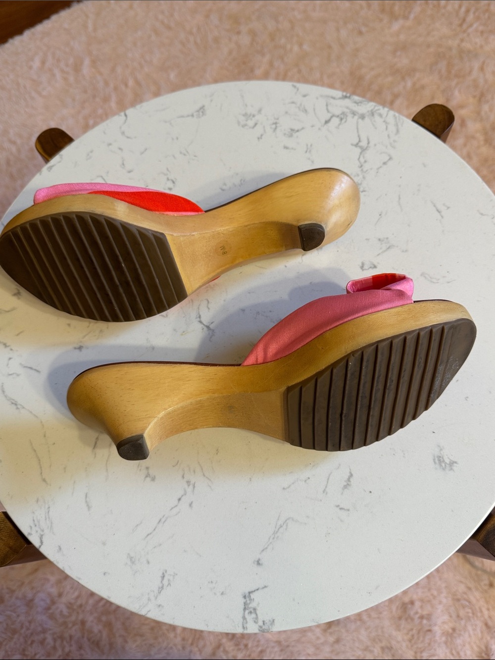 kate spade Pink and Red Bow Slide Mules - Picture 9 of 9